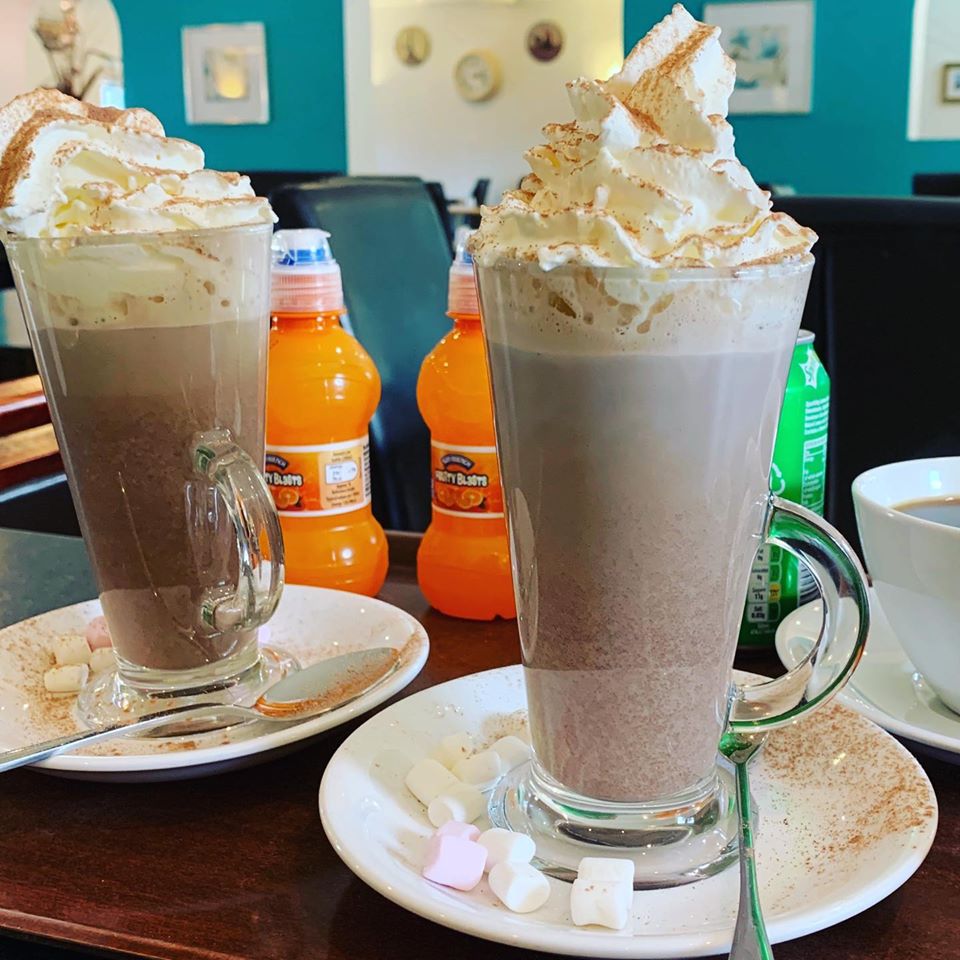 Hot Chocolate at The Courtyard Brogdale Farm